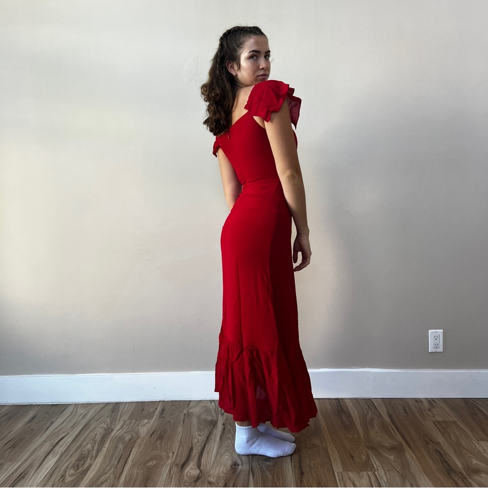 Reformation Butterfly Dress | Red 🔥 Special Sale 🔥 - Picture 3 of 15